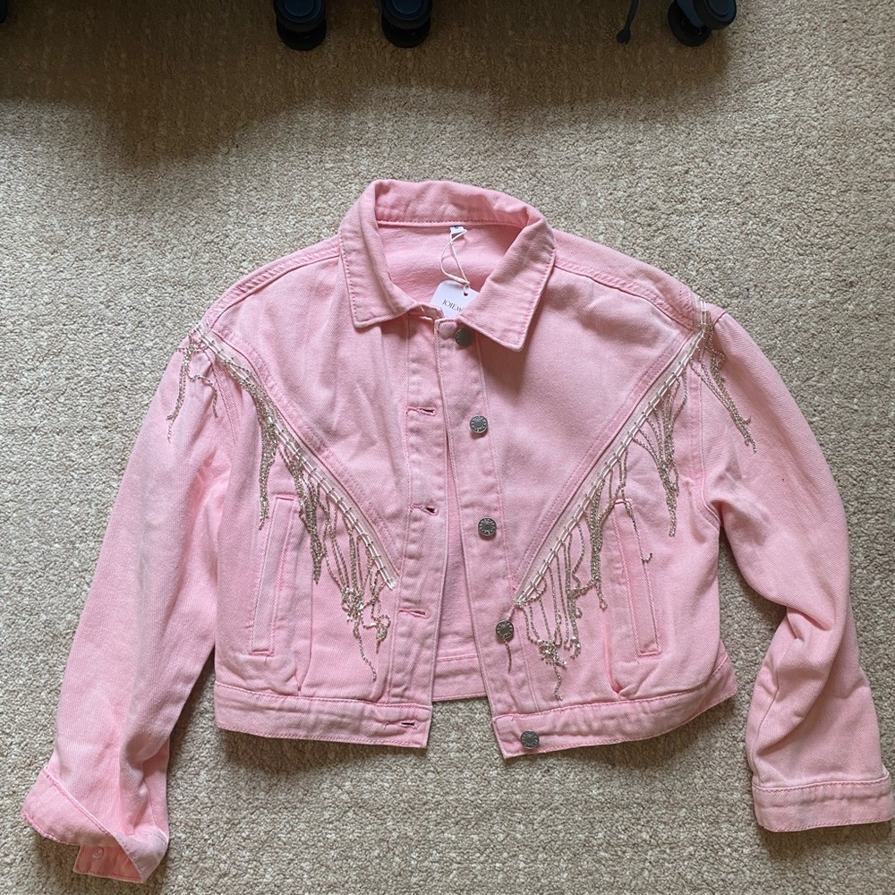 Pink Cropped Jacket - Picture 2 of 2